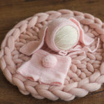 Angora Wool Knitted Baby Shorts with Bunny Tail – Newborn Rabbit Outfit Prop