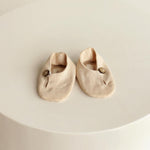 Unisex Baby Linen Shoes Newborn Coming Home Outfit, Baptism & Photography Props