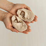 Unisex Baby Linen Shoes Newborn Coming Home Outfit, Baptism & Photography Props
