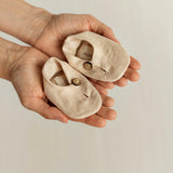 Unisex Baby Linen Shoes Newborn Coming Home Outfit, Baptism & Photography Props