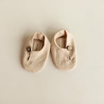 Unisex Baby Linen Shoes Newborn Coming Home Outfit, Baptism & Photography Props