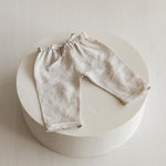 Linen Baby Pants Newborn Photography Outfit and Coming Home Clothing
