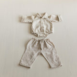 Linen Baby Pants Newborn Photography Outfit and Coming Home Clothing