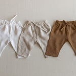 Linen Baby Pants Newborn Photography Outfit and Coming Home Clothing
