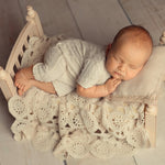 Boho Natural Textured Fabric Backdrop for Newborn Photography props, Newborn Backdrop Fabric, Newborn Fabric Backdrop, Newborn Posing Fabric