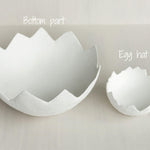 Baby Egg Costume for Sitter Photo Shoots: Easter Outfit with Hat and Egg Shell Photography Prop