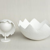 Baby Egg Costume for Sitter Photo Shoots: Easter Outfit with Hat and Egg Shell Photography Prop