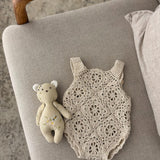 Crochet Newborn Outfit Girl Photography Props Set, Newborn Knitted Blanket, Newborn Posing Pillow, Newborn Crochet Layer,Baby Crochet Pillow