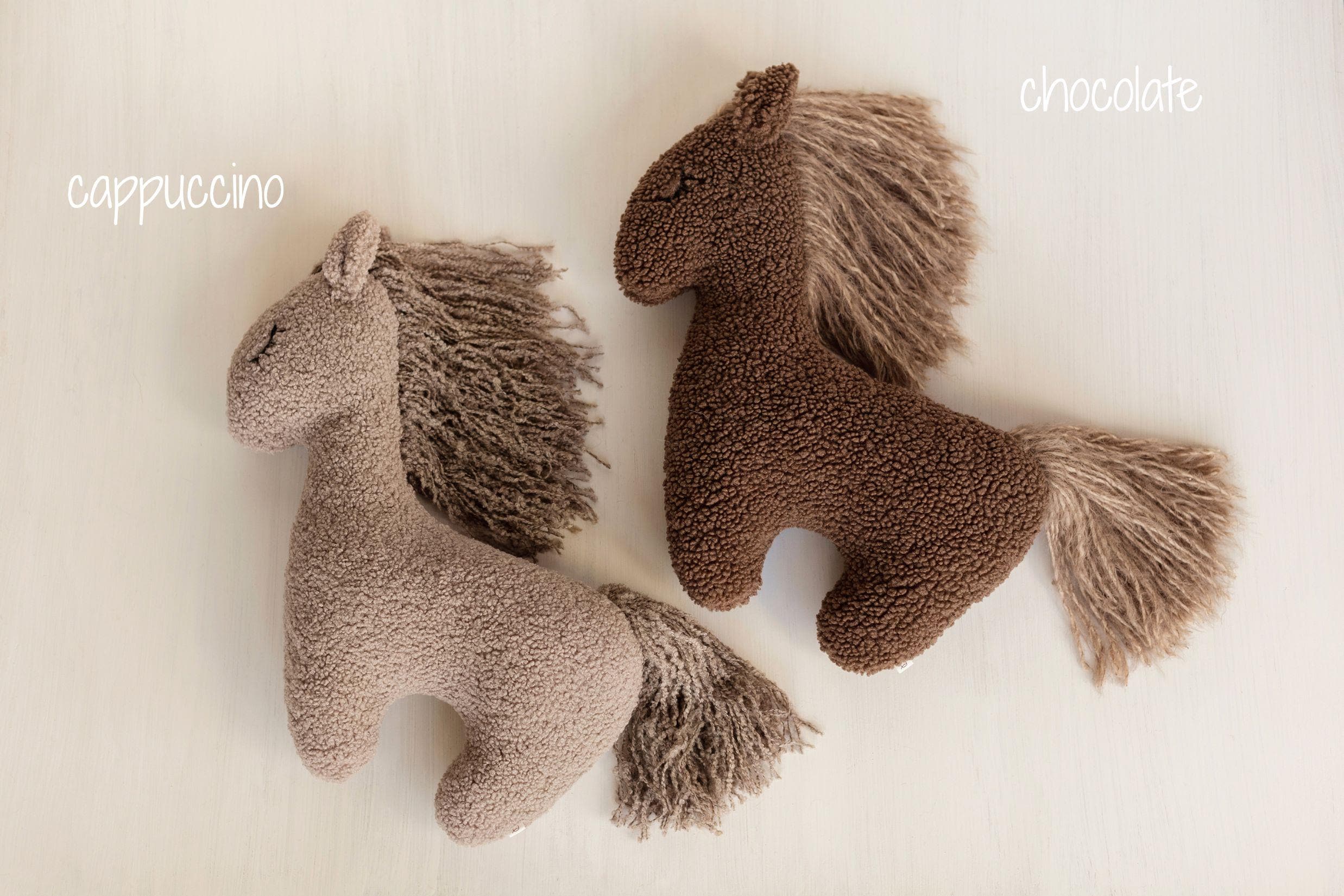 Brown Horse Pillow Toy – Newborn Photography Prop and Year of the Horse Gift