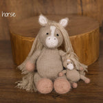 Baby Crochet Animal Toys Birthday Gift, Newborn Photography props, Baby Knitted Toys Baby Shower Gift, Newborn Unicorn Toy, White Swan Toy