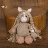 Baby Crochet Animal Toys Birthday Gift, Newborn Photography props, Baby Knitted Toys Baby Shower Gift, Newborn Unicorn Toy, White Swan Toy