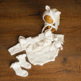 Angora Wool Newborn Horse & Unicorn Bonnet Set with Knit Toy