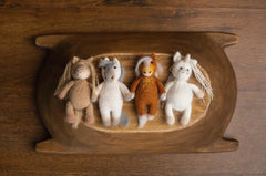 Felted and Knitted Horse and Unicorn Toys for Newborn Photography — Lunar “Year of the Horse” Inspired Baby Photo Props