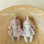 Felted and Knitted Horse and Unicorn Toys for Newborn Photography — Lunar “Year of the Horse” Inspired Baby Photo Props