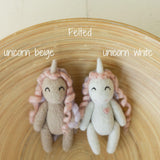 Felted and Knitted Horse and Unicorn Toys for Newborn Photography — Lunar “Year of the Horse” Inspired Baby Photo Props