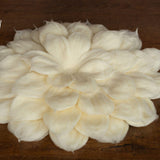 Baby Flower Felt Hat, Flower Newborn Merino Wool Felted Rug Set with Felted Hat for Girl, Newborn Photography props,Newborn Felted Props Set