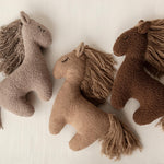 Brown Horse Pillow Toy – Newborn Photography Prop and Year of the Horse Gift