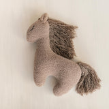 Brown Horse Pillow Toy – Newborn Photography Prop and Year of the Horse Gift
