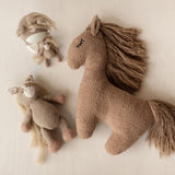 Brown Horse Pillow Toy – Newborn Photography Prop and Year of the Horse Gift