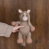 Baby Crochet Animal Toys Birthday Gift, Newborn Photography props, Baby Knitted Toys Baby Shower Gift, Newborn Unicorn Toy, White Swan Toy