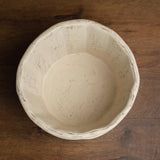 Vintage Ivory Wooden Newborn Photography Bucket – Rustic Baby Prop Wood Bowl