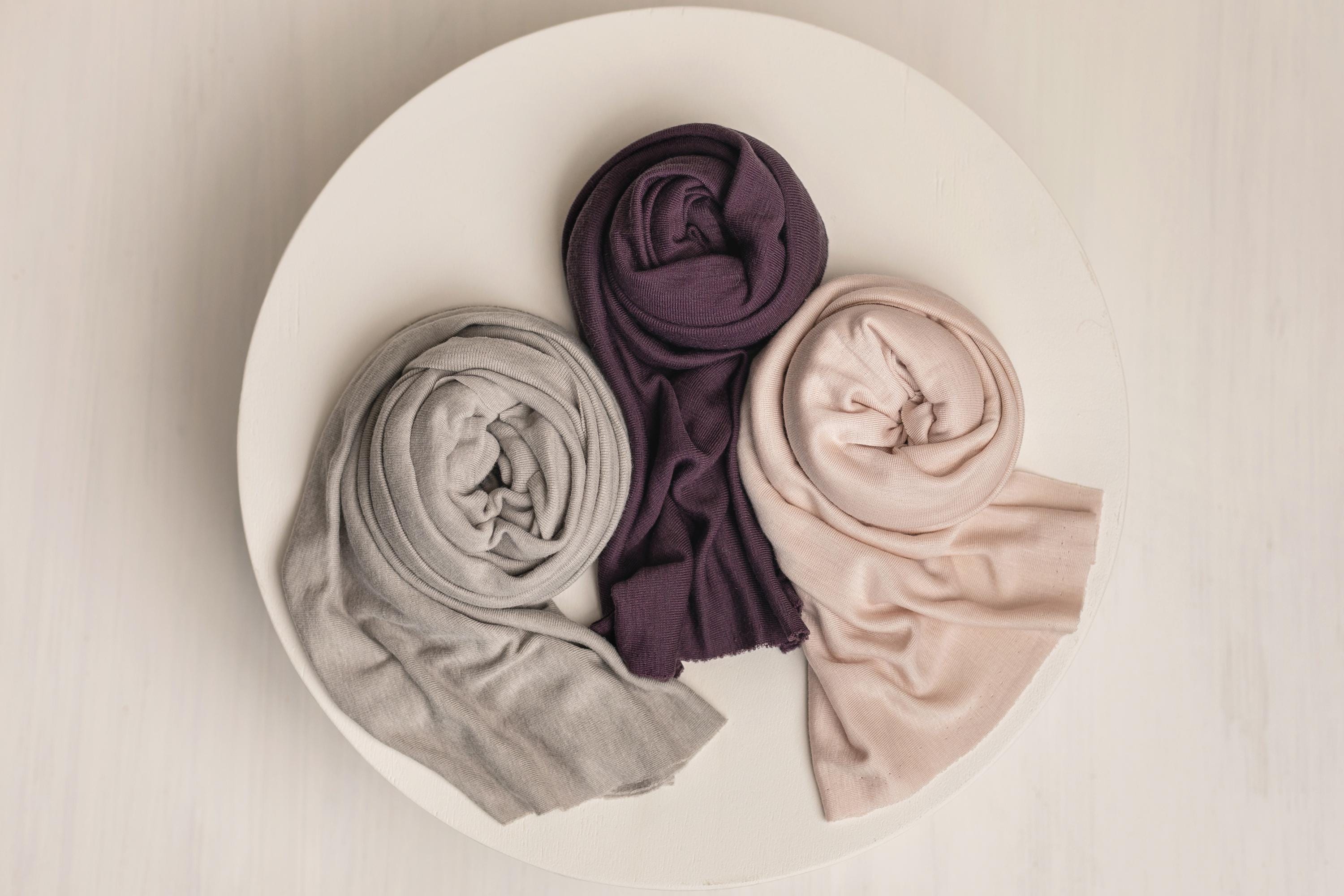 Melange Newborn Wrap Swaddle for Photos, Soft Posing Fabric Photography Prop, Stretchy Newborn Fabric Wrap, Newborn Photoshoot Wrap