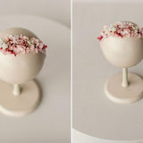 Newborn Girl Floral Headband with Real Dried Flowers – Handmade Baby Flower Crown for Newborn Photography, Boho Baby Headband, Photo Prop