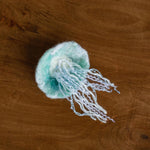 Newborn Mermaid Outfit with Knitted Mermaid Tail, Baby Girl Headband & Accessories – Mermaid Newborn Photography Prop Set