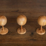 Solid Ash Wood Baby Mannequin Head Display Stand – Newborn Size | Natural Wooden Head for Hats, Bonnets & Headbands