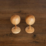 Solid Ash Wood Baby Mannequin Head Display Stand – Newborn Size | Natural Wooden Head for Hats, Bonnets & Headbands