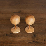 Solid Ash Wood Baby Mannequin Head Display Stand – Newborn Size | Natural Wooden Head for Hats, Bonnets & Headbands