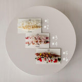 Newborn Girl Floral Headband with Real Dried Flowers – Handmade Baby Flower Crown for Newborn Photography, Boho Baby Headband, Photo Prop