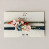 Handmade Floral Headband for Newborn Girl – Dried Flower Baby Accessory, Soft Boho Headband for Photos & Baby Shower