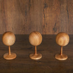 Solid Ash Wood Baby Mannequin Head Display Stand – Newborn Size | Natural Wooden Head for Hats, Bonnets & Headbands