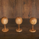 Solid Ash Wood Baby Mannequin Head Display Stand – Newborn Size | Natural Wooden Head for Hats, Bonnets & Headbands