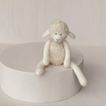 Sheep Baby Toy for Newborn Photography, Baby Shower & First Birthday Gift – Handmade Lamb Toy