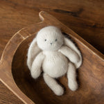 Angora Wool Knitted Bear and Bunny Toys Medium Size, Newborn Photography Props, Baby Shower Gift and Keepsake Toy