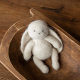 Angora Wool Knitted Bear and Bunny Toys Medium Size, Newborn Photography Props, Baby Shower Gift and Keepsake Toy