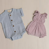 Baby Boy Muslin Shirt, Lightweight Newborn Outfit for Summer, Eco-Friendly Baby Clothing and Photo Prop