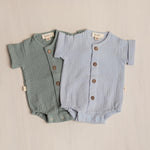 Baby Boy Muslin Shirt, Lightweight Newborn Outfit for Summer, Eco-Friendly Baby Clothing and Photo Prop