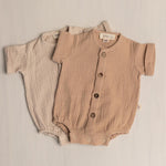Baby Boy Muslin Shirt, Lightweight Newborn Outfit for Summer, Eco-Friendly Baby Clothing and Photo Prop