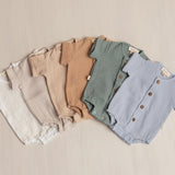 Baby Boy Muslin Shirt, Lightweight Newborn Outfit for Summer, Eco-Friendly Baby Clothing and Photo Prop