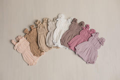 Baby Girl Muslin Romper, Newborn Girl Coming Home Outfit, Lightweight Summer Baby Clothing, Photo Prop and Baby Shower Gift