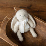 Angora Wool Knitted Bear and Bunny Toys Medium Size, Newborn Photography Props, Baby Shower Gift and Keepsake Toy