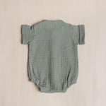 Baby Boy Muslin Shirt, Lightweight Newborn Outfit for Summer, Eco-Friendly Baby Clothing and Photo Prop