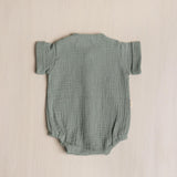 Baby Boy Muslin Shirt, Lightweight Newborn Outfit for Summer, Eco-Friendly Baby Clothing and Photo Prop