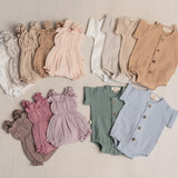 Baby Boy Muslin Shirt, Lightweight Newborn Outfit for Summer, Eco-Friendly Baby Clothing and Photo Prop