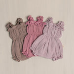 Baby Girl Muslin Romper, Newborn Girl Coming Home Outfit, Lightweight Summer Baby Clothing, Photo Prop and Baby Shower Gift