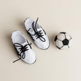 Newborn Soccer Photo Props Set, Baby Football Boots, Felted Wool Ball and Mini Soccer Goal, Sports Newborn Photography Props