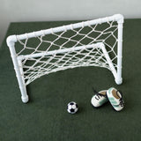 Newborn Soccer Photo Props Set, Baby Football Boots, Felted Wool Ball and Mini Soccer Goal, Sports Newborn Photography Props